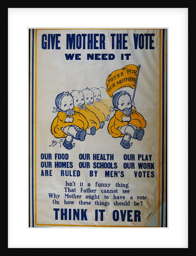 Women's Suffrage Poster by Anonymous