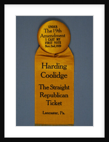 Harding Campaign Ribbon by Anonymous