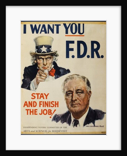 Roosevelt Campaign Poster by Anonymous