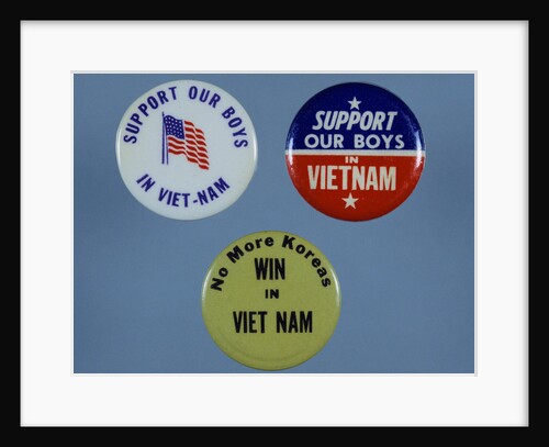 Vietnam Troop Support Buttons by Anonymous