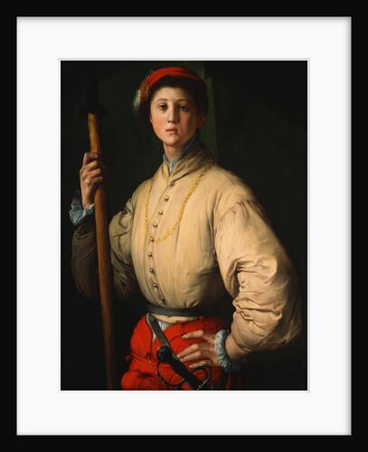 Portrait of a Halberdier (Francesco Guardi?) by Pontormo