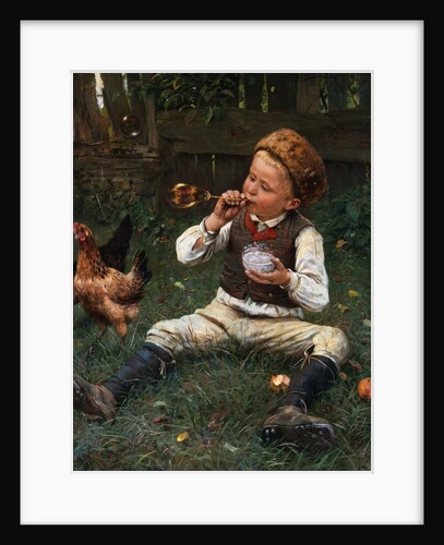 Blowing Bubbles by Adolf Lins