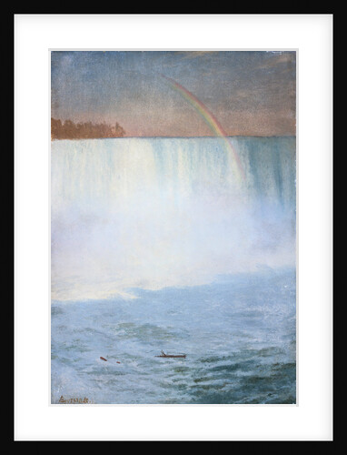 Waterfall and Rainbow: Niagara by Albert Bierstadt