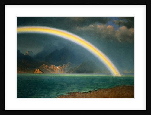 Rainbow Over Jenny Lake, Wyoming by Albert Bierstadt