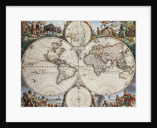 Map of the World by Frederick de Wit