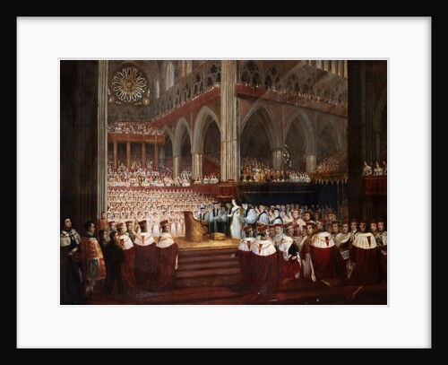 The Coronation of Queen Victoria by the Circle of Edmund Thomas Parris by Anonymous