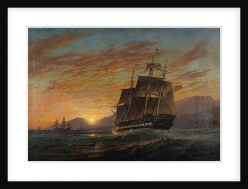 Merchantmen Off the Indian Coast at Dusk, 1867 by Charles Henry Seaforth