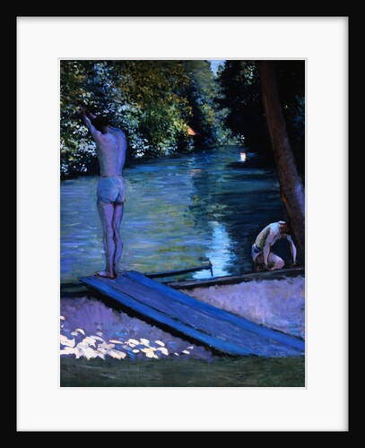 Bathers Preparing to Dive by Gustave Caillebotte