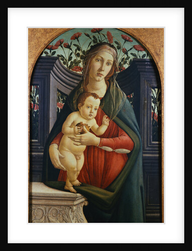 The Madonna and Child in a Niche Decorated with Roses by the Studio of Sandro Botticelli by Anonymous