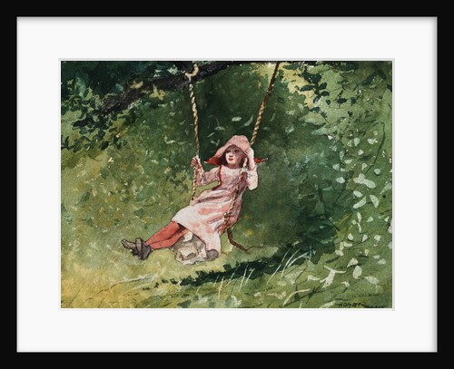 Girl on a Swing by Winslow Homer