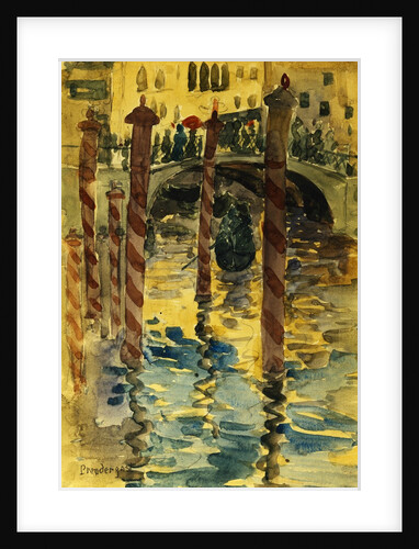 Venetian Scene by Maurice Brazil Prendergast