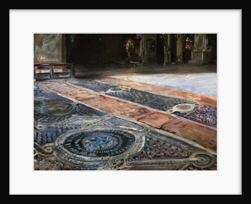 Venetian Interior-Venice Terazzo Floor by John Singer Sargent