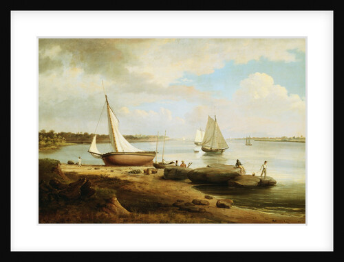 View on the Delaware by Thomas Birch