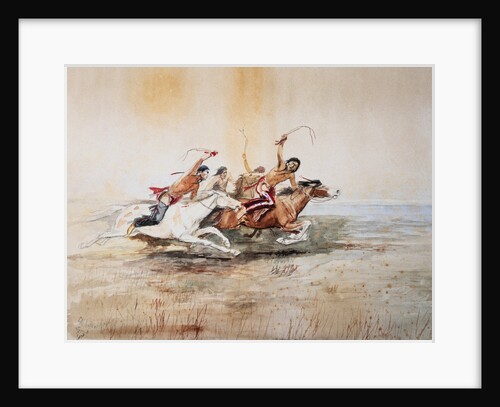 Indian Horse Race No. 4 by Charles Marion Russell