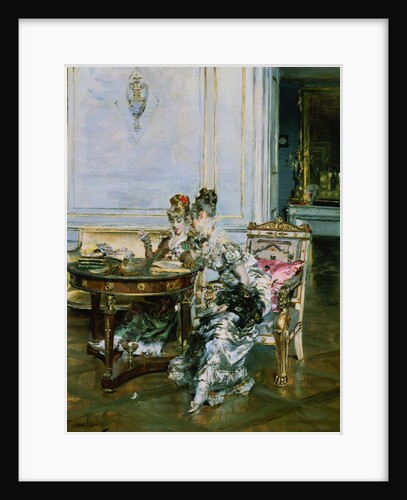 Elegant Ladies in an Interior by Giovanni Boldini