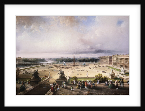 Place de la Concorde, Paris by Carlo Bossoli
