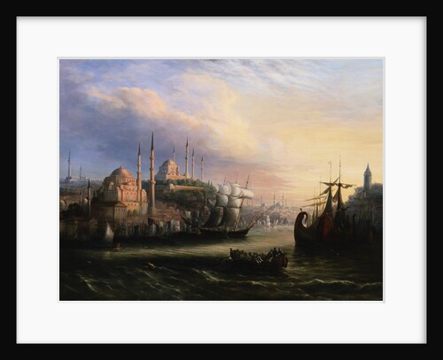 Constantinople From the Sea from the 19th Century German or Austrian Schools by Anonymous