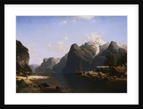 A Norwegian Fjord by Johannes Bartholomaus Duntze