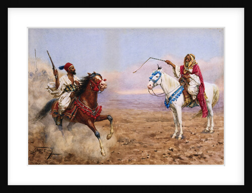 Arab Horsemen by Giulio Rosati
