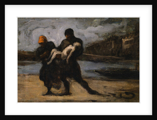 The Rescue by Honore Daumier