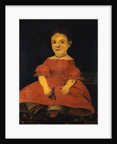 Portrait of a Girl in a Red Dress Attributed to William W. Kennedy by Anonymous