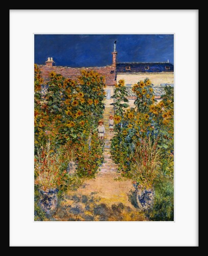 The Artist's Garden at Vetheuil by Claude Monet