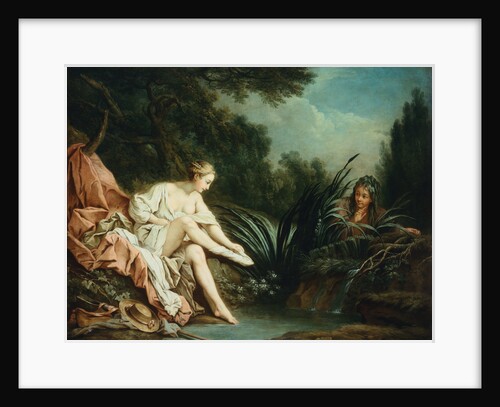The Surprised Bather attributed to Jean-Baptiste Huet by Anonymous