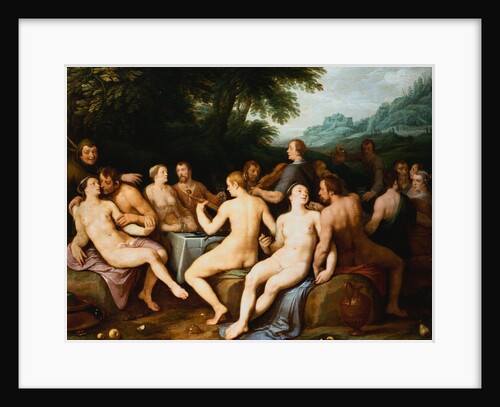 Figures Feasting Out of Doors by Cornelis Cornelisz. van Haarlem