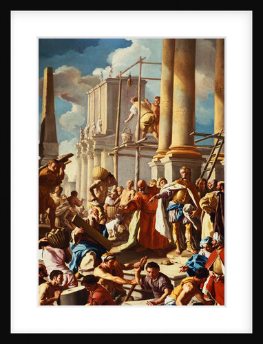 Robert of Anjou Constructing the Church of Santa Chiara, Naples by Francesco de Mura