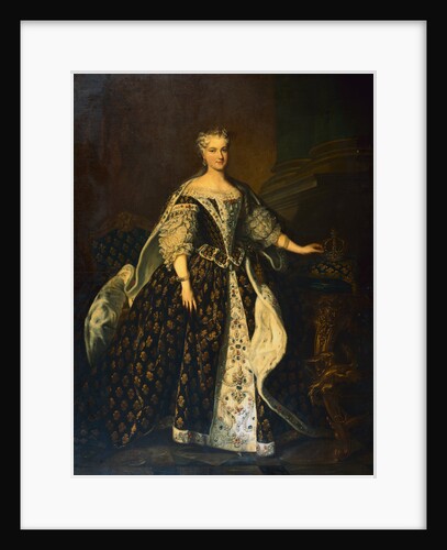 Portrait of Queen Maria Leczinska, Standing, Full Length, in Robes of State by Louis Michel Vanloo