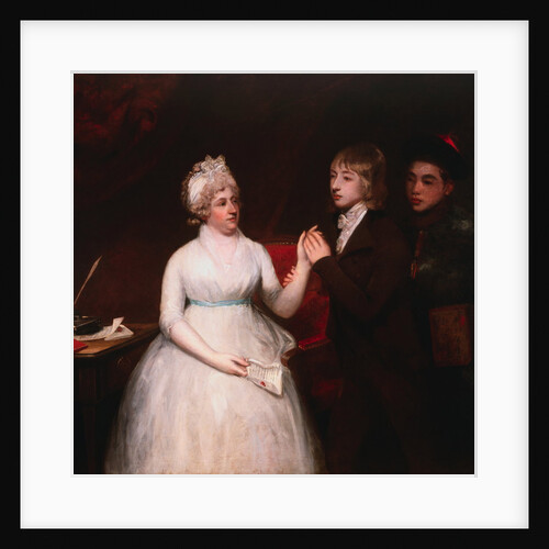 Portrait of Lady Anne Staunton with her Son, George Thomas Staunton and a Chinese Servant Carrying a Chest of Tea by John Hoppner