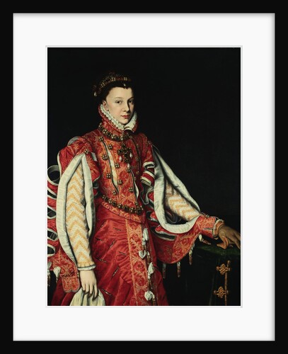 Portrait of a Lady, Elisabeth of Valois attributed to Alonso Sanchez Coello by Anonymous
