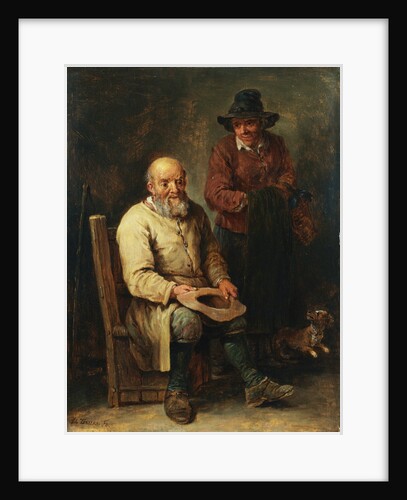 A Couple in an Interior with a Dog by David Teniers II