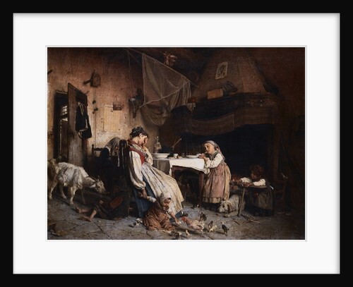 Il Desinare Della Vedova by Gaetano Chierici