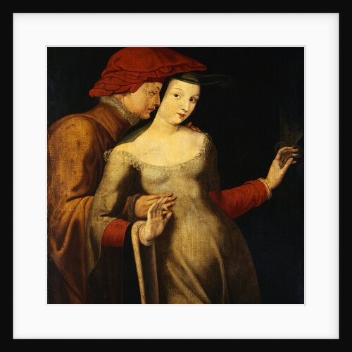French School Painting Entitled The Lovers by Anonymous
