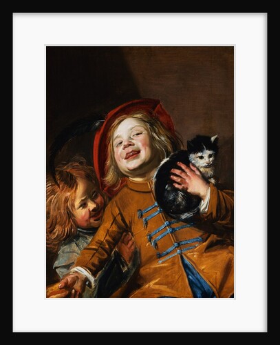 Laughing Children with a Cat by Judith Leyster