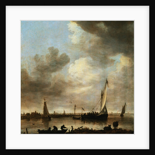 A River Estuary with Smalschips by Jon Josefsz. van Goyen