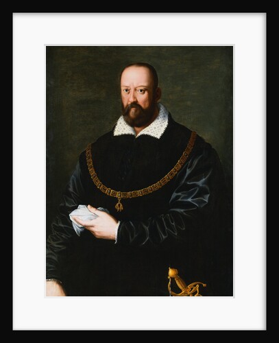 Portrait of Cosimo de Medici I, Half Length, Wearing The Order of the Golden Fleece by Circle of Angelo di Cosimo Allori