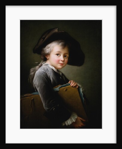 A Young Boy Holding a Portfolio by Francois-Hubert Drouais