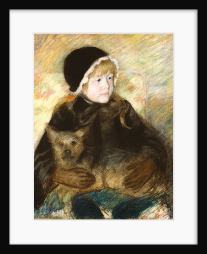Elsie Cassatt Holding a Big Dog by Mary Cassatt