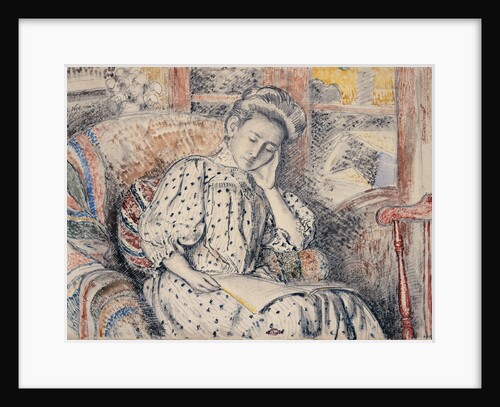 Woman Resting on a Couch by Georges Lemmen