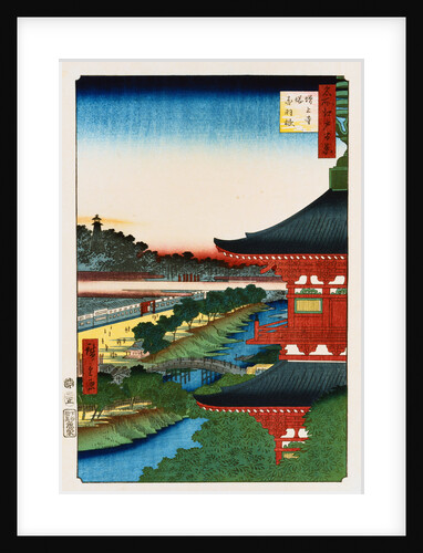 Pagoda of Zojoji, Akabane by Ando Hiroshige