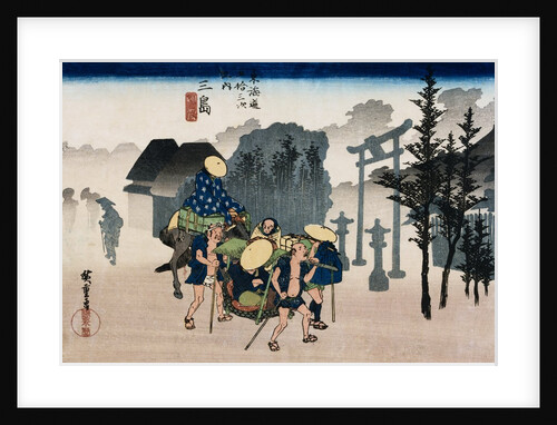 Mishima from the series The Fifty-Three Stations of the Tokaido by Utagawa Hiroshige