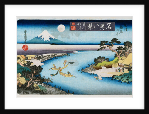 Autumn Moon, Tama River, from the Series Eight Views of Famous Places by Utagawa Toyokuni II