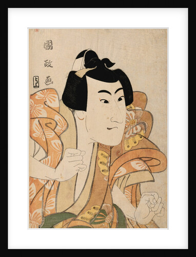 Half-Length Portrait of the Actor Onoe Eizaburo by Kunimasa