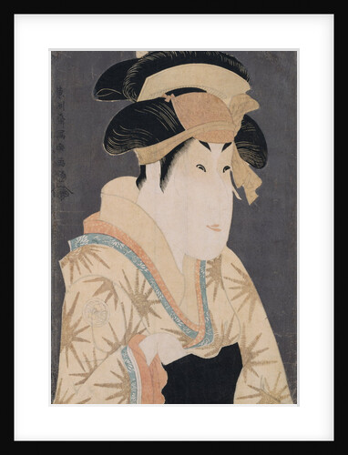 A Bust Portrait of the Actor Segawa Kikunojo III in the Role of Oshizu by Sharaku