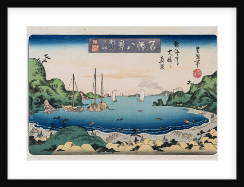 Returning Ships, Kanazawa from the Series Eight Views of Famous Places by Utagawa Toyokuni II