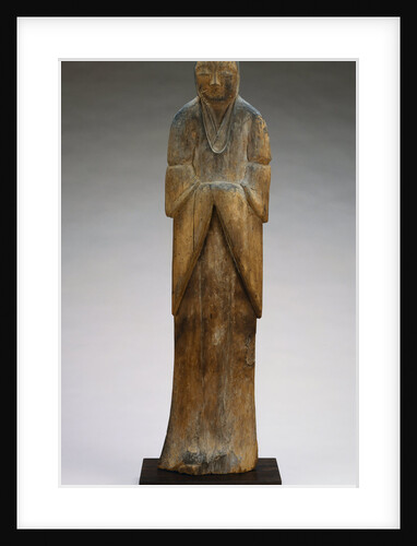 Antique Japanese Wood Figure of a Shinto Goddess by Anonymous