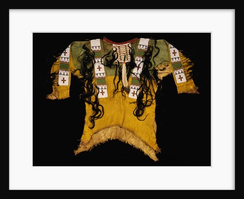 Sioux Beaded and Fringed Hide Warrior's Shirt by Anonymous