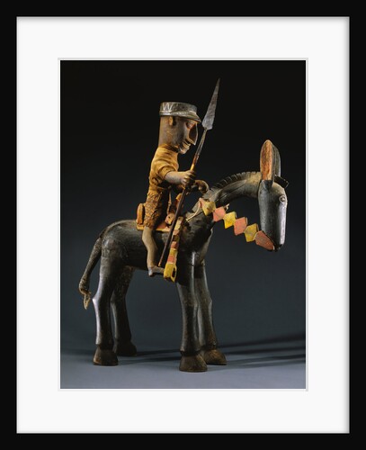A Bamana Wood Equestrian Marionette by Anonymous